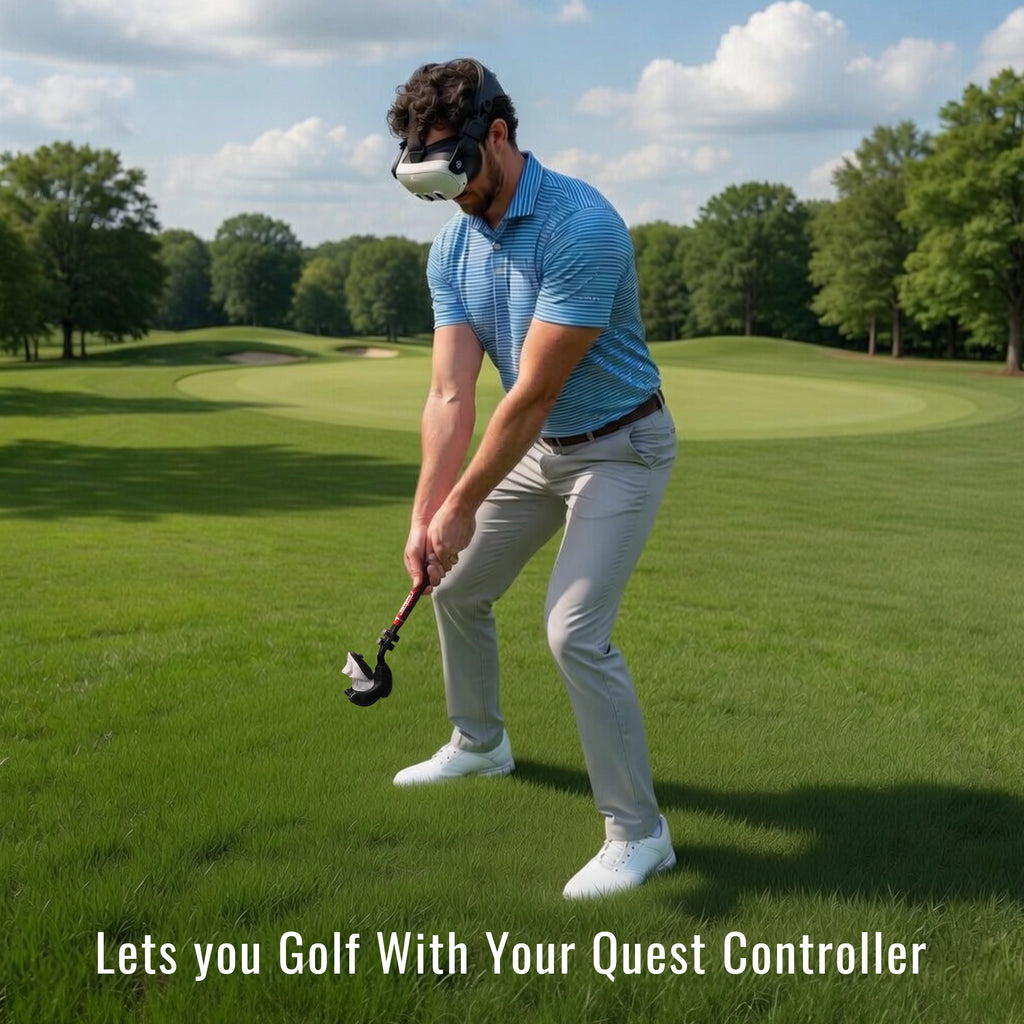 DriVR Ace - VR Golf Club Handle Accessory - Compatible with Quest 3/3s and Pro - Electrifick Wants