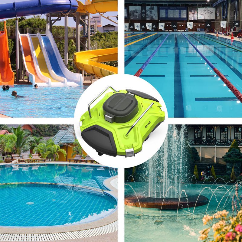 Ofuzzi Cyber 1000 H1 Cordless Robotic Pool Cleaner - Lime Green & Silver | Automatic Above-Ground Pool Vacuum, 90-Min Runtime, Self-Parking Tech - Electrifick Wants