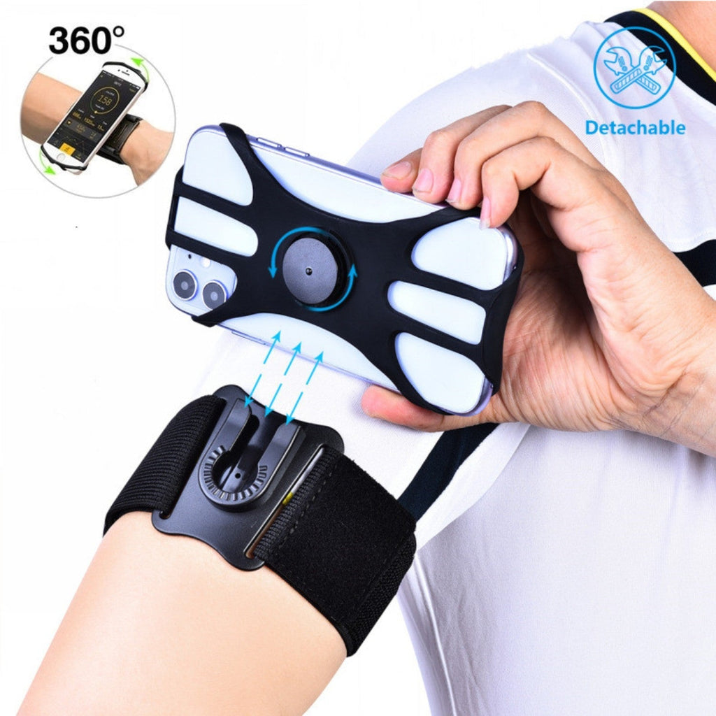 Detachable Swivel Arm Wrist Strap Sports Phone Case - Electrifick Wants