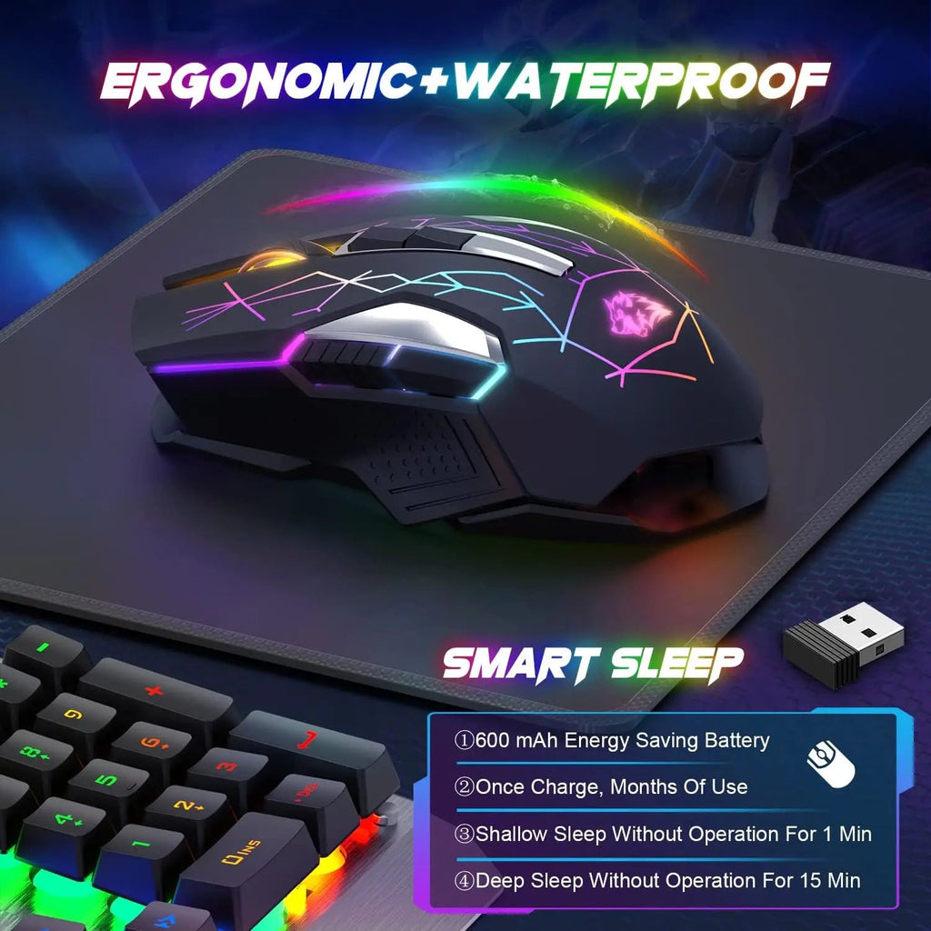 X18 Wireless Gaming Mouse 2.4G 7 RGB - Electrifick Wants