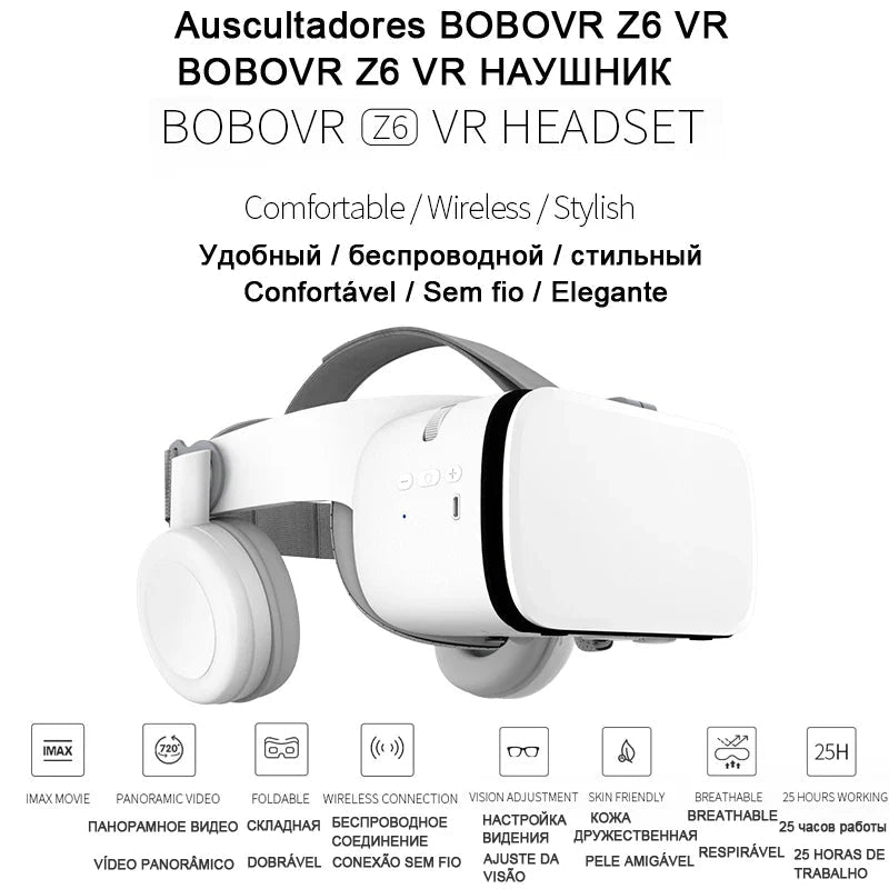 Z6 Casque Helmet 3D VR Glasses - Electrifick Wants