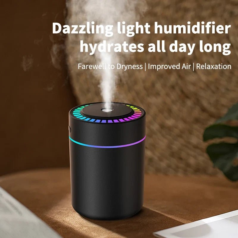 180ml Aromatherapy diffuser Humidifier Aromatherapy essential oil Air purifier Sleeping car carrying home LED 7 color light - Electrifick Wants